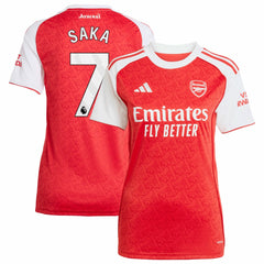 Bukayo Saka Arsenal Women's 2025/26 Home Replica Player Jersey Red shop