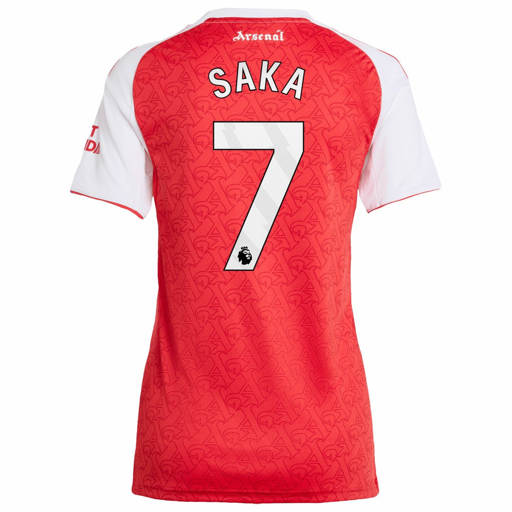 Bukayo Saka Arsenal Women's 2025/26 Home Replica Player Jersey Red shop
