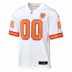 Tampa Bay Buccaneers Youth 50th Anniversary Custom Game Jersey White