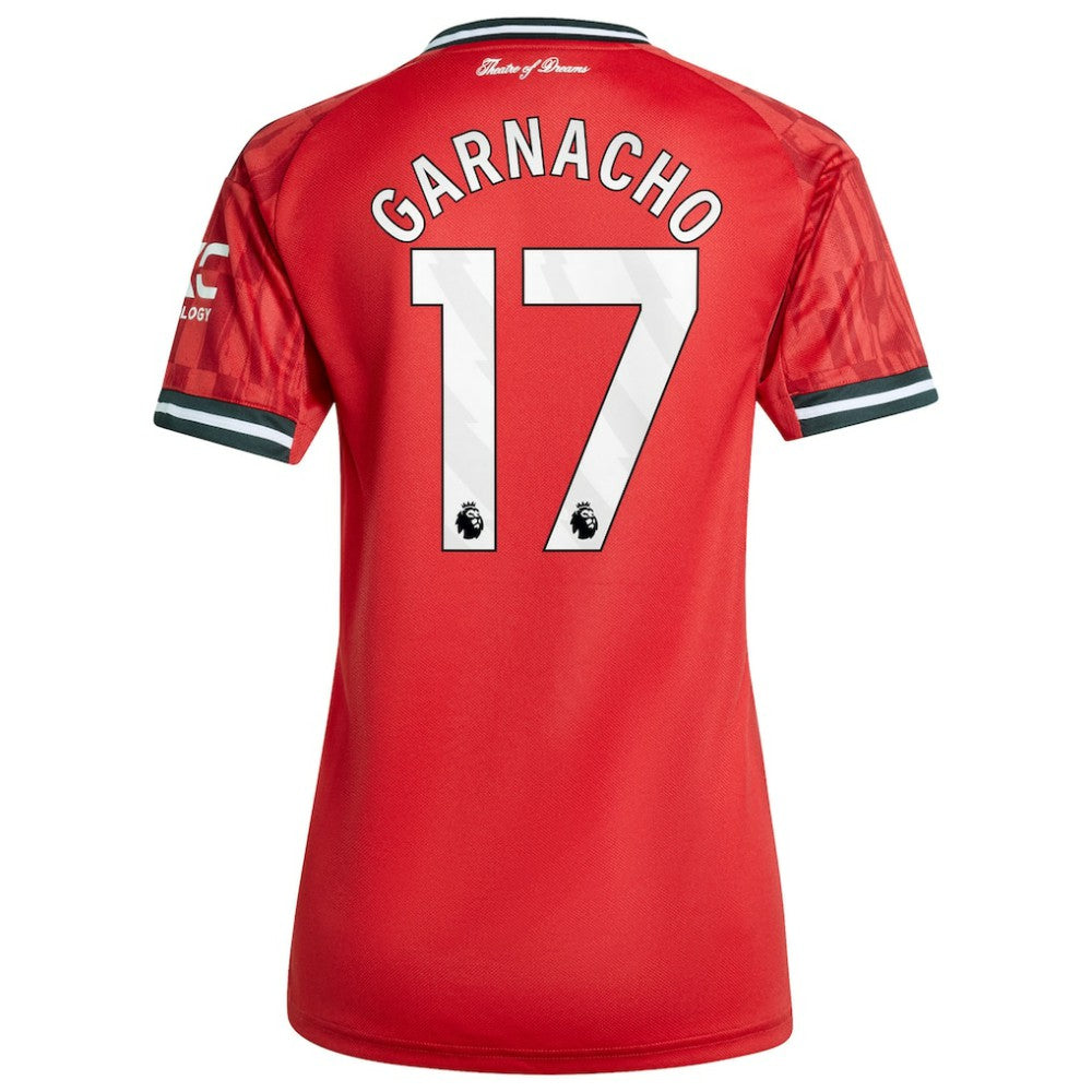Alejandro Garnacho Manchester United Women's Home 2025/26 Replica Player Jersey Red