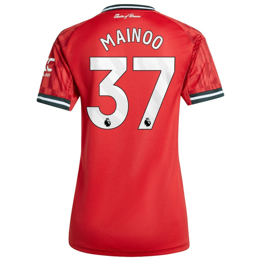 Kobbie Mainoo Manchester United Women's Home 2025/26 Replica Player Jersey Red