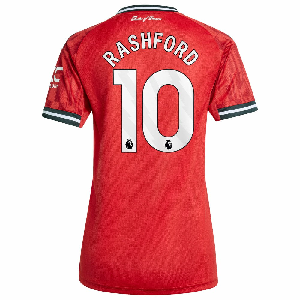 Marcus Rashford Manchester United Women's Home 2025/26 Replica Player Jersey Red