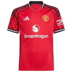 Kobbie Mainoo Manchester United Youth Home 2025/26 Replica Player Jersey Red
