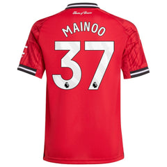 Kobbie Mainoo Manchester United Youth Home 2025/26 Replica Player Jersey Red