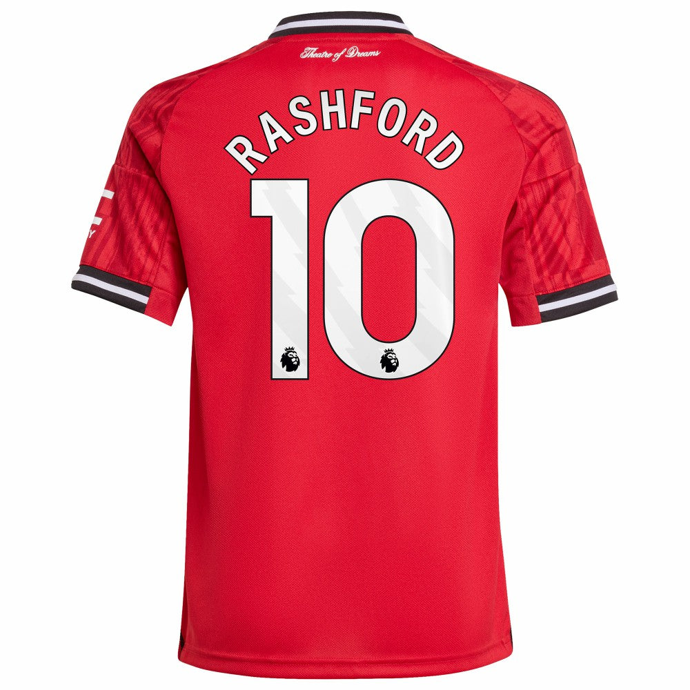 Marcus Rashford Manchester United Youth Home 2025/26 Replica Player Jersey Red