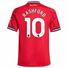 Marcus Rashford Manchester United Youth Home 2025/26 Replica Player Jersey Red