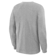 NHL Utah Mammoth Fanatics Primary Logo Legacy Long Sleeve T-Shirt - Heather Gray