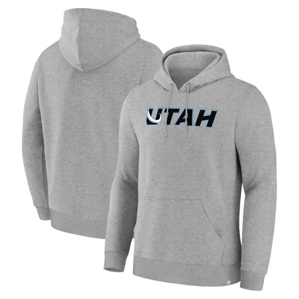 NHL Utah Mammoth Fanatics Home Fleece Hoodie - Heather Gray