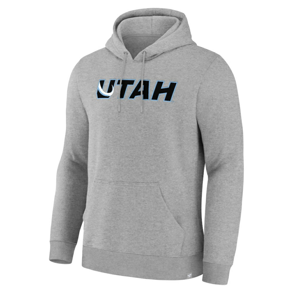 NHL Utah Mammoth Fanatics Home Fleece Hoodie - Heather Gray