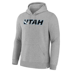 NHL Utah Mammoth Fanatics Home Fleece Hoodie - Heather Gray