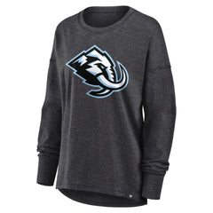 NHL Utah Mammoth Fanatics Women's Primary Logo Legacy Long Sleeve T-Shirt - Heather Charcoal
