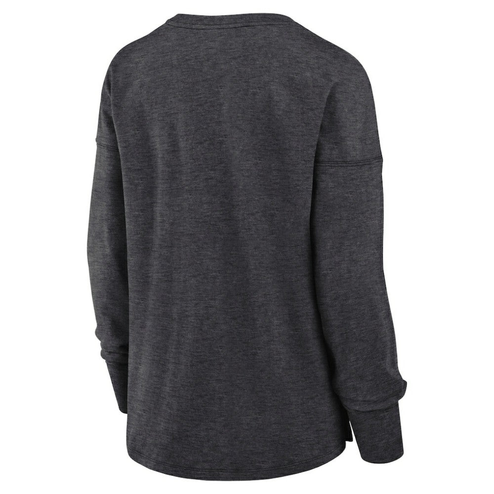 NHL Utah Mammoth Fanatics Women's Primary Logo Legacy Long Sleeve T-Shirt - Heather Charcoal