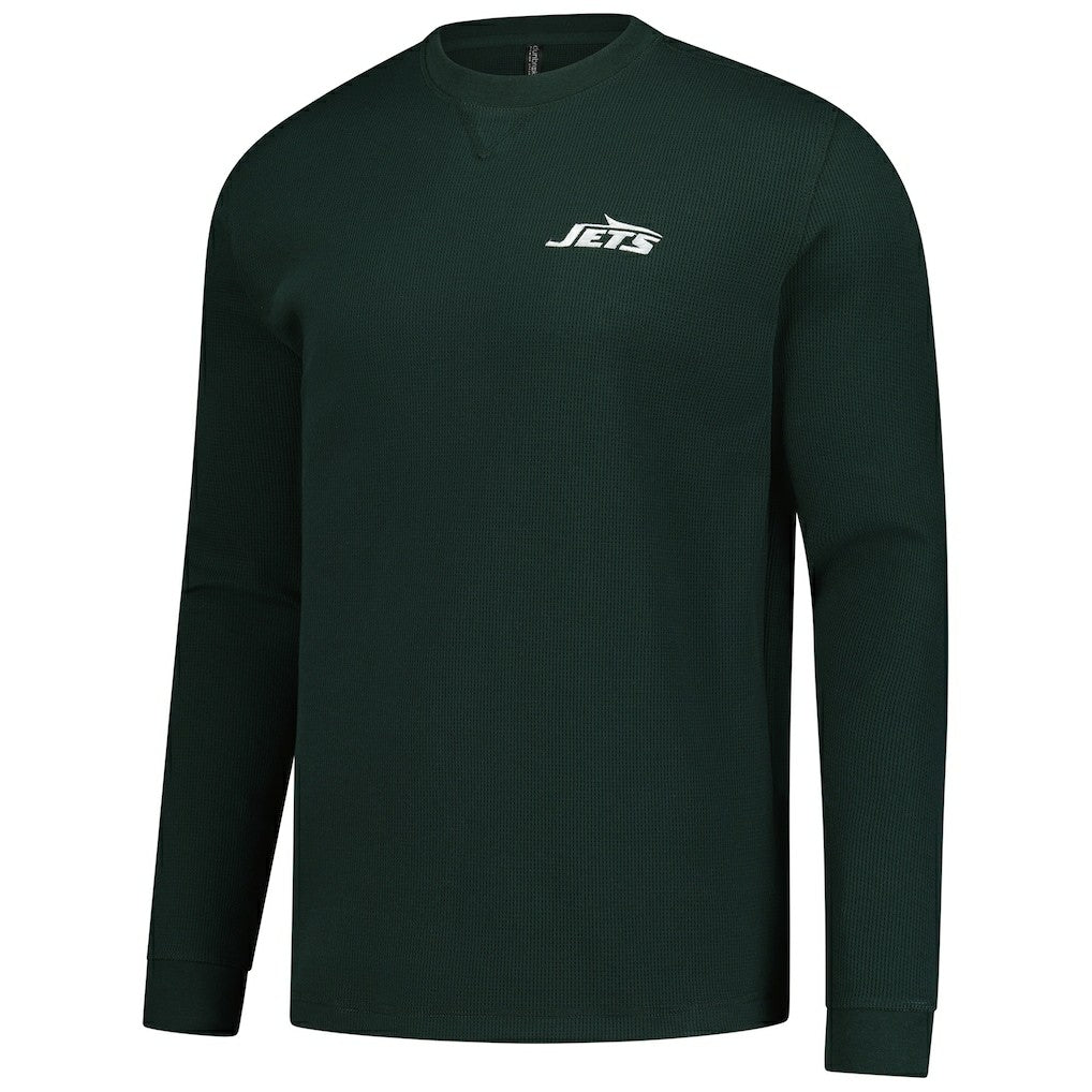 New York Jets Dunbrooke Cavalier Waffle Long Sleeve T-Shirt Green