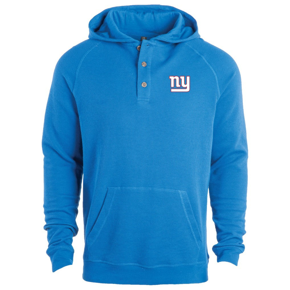 New York Giants Dunbrooke Montana Raglan Thermal Hoodie Royal