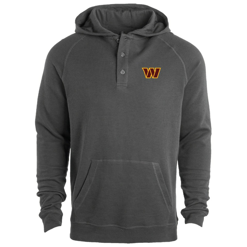 Washington Commanders Dunbrooke Montana Raglan Thermal Hoodie Gray