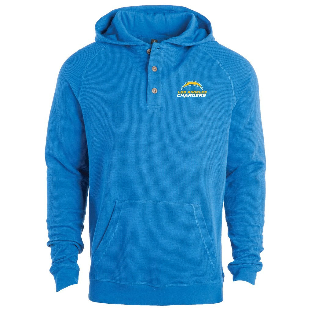 Los Angeles Chargers Dunbrooke Montana Raglan Thermal Hoodie Royal