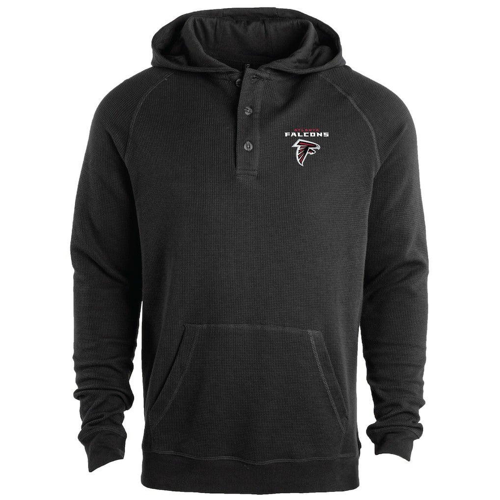 Atlanta Falcons Dunbrooke Montana Raglan Thermal Hoodie Black