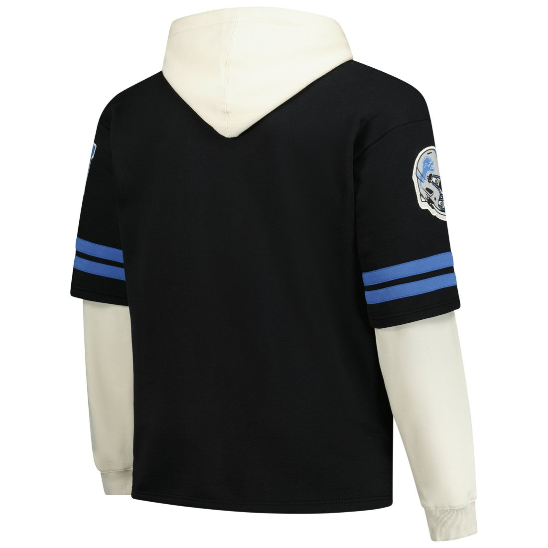Detroit Lions '47 Big & Tall Split Zone Cornerback V-Neck Hoodie Black