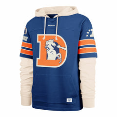 Denver Broncos '47 Big & Tall Split Zone Cornerback Hoodie Royal