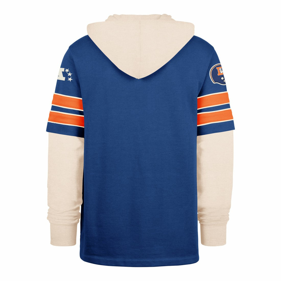 Denver Broncos '47 Big & Tall Split Zone Cornerback Hoodie Royal