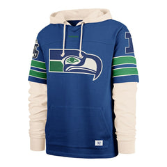 Seattle Seahawks '47 Big & Tall Split Zone Cornerback Hoodie Royal