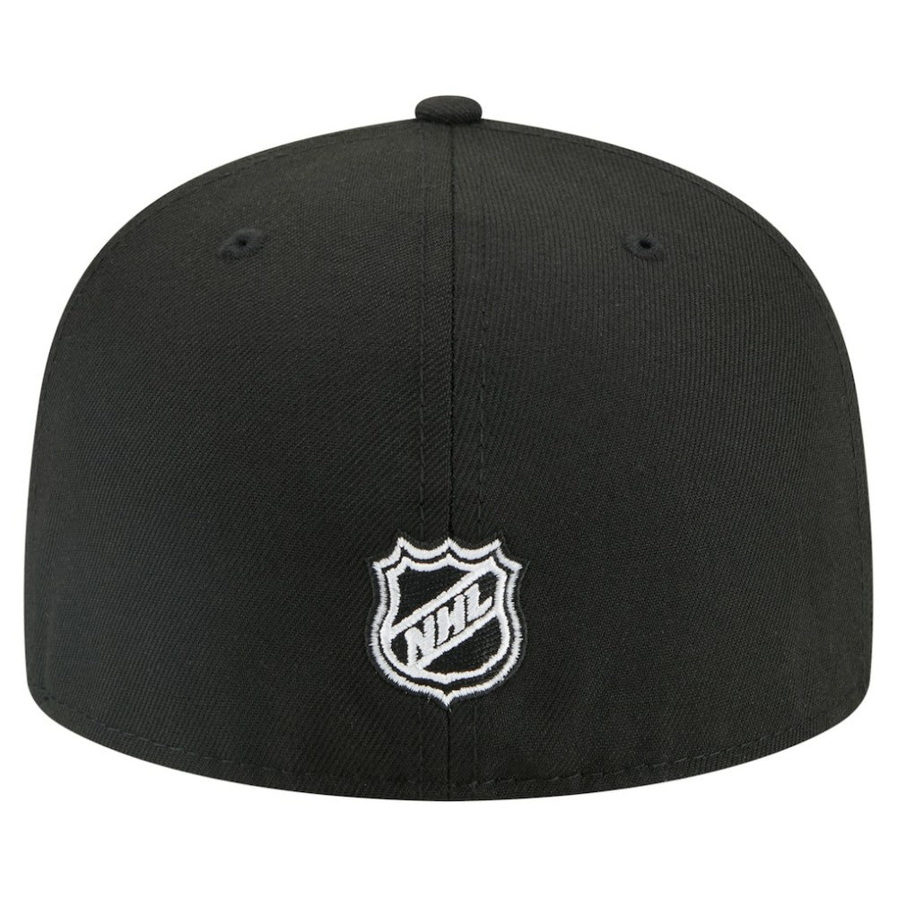 NHL Washington Capitals New Era Faded Lines 59FIFTY Fitted Hat - Black