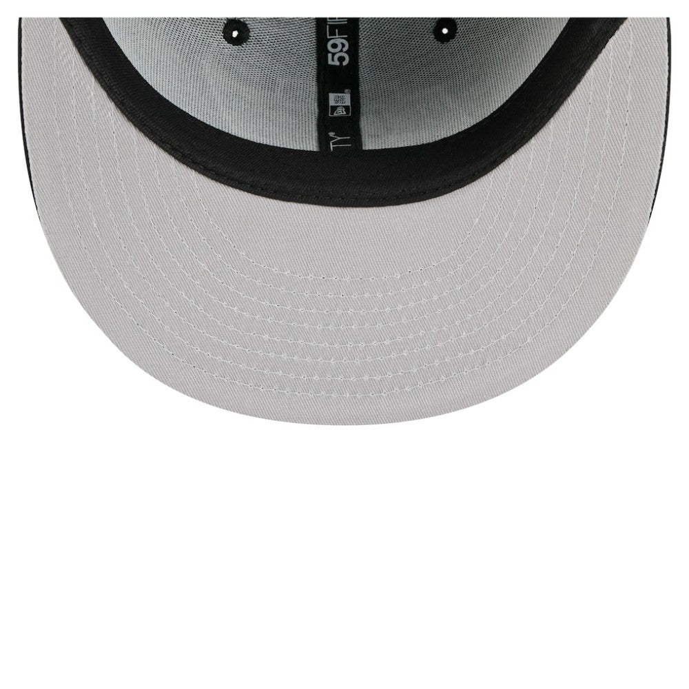 NHL Los Angeles Kings New Era Faded Lines 59FIFTY Fitted Hat - Black