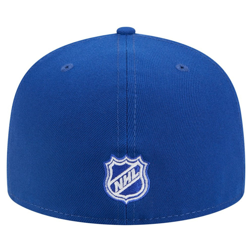 NHL New York Rangers New Era Faded Lines 59FIFTY Fitted Hat - Blue
