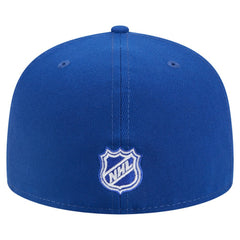 NHL New York Rangers New Era Faded Lines 59FIFTY Fitted Hat - Blue
