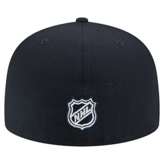 NHL Seattle Kraken New Era Faded Lines 59FIFTY Fitted Hat - Deep Sea Blue