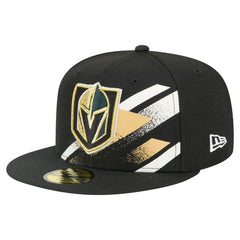 NHL Vegas Golden Knights New Era Faded Lines 59FIFTY Fitted Hat - Black