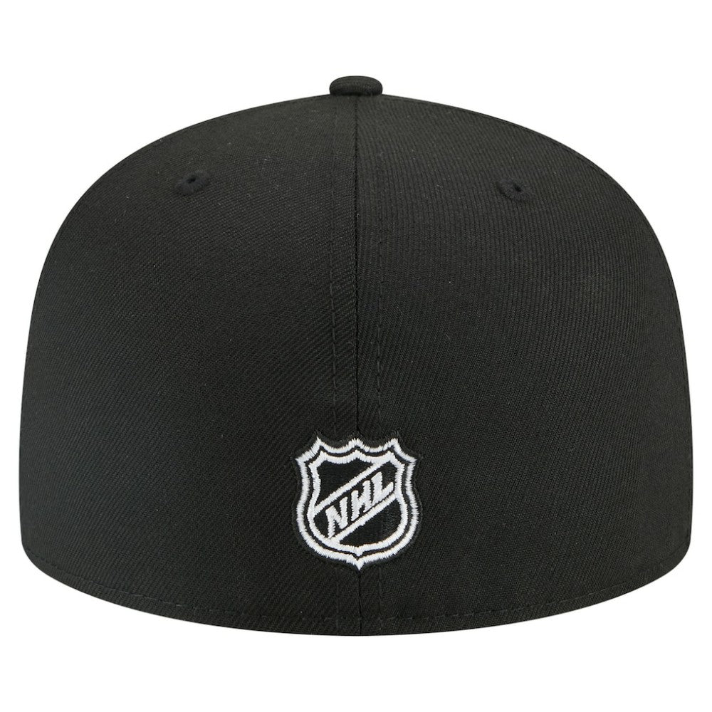 NHL Pittsburgh Penguins New Era Faded Lines 59FIFTY Fitted Hat - Black