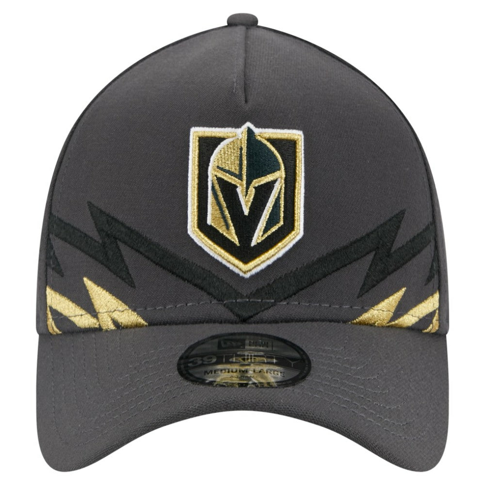 NHL Vegas Golden Knights New Era Zig Zag 39THIRTY A-Frame Perforated Flex Hat - Gray