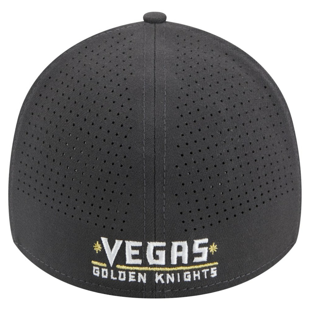 NHL Vegas Golden Knights New Era Zig Zag 39THIRTY A-Frame Perforated Flex Hat - Gray