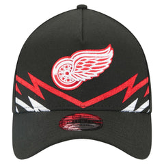 NHL Detroit Red Wings New Era 39THIRTY A-Frame Perforated Flex Hat - Black