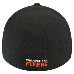 NHL Philadelphia Flyers New Era 39THIRTY A-Frame Perforated Flex Hat - Black