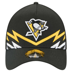 NHL Pittsburgh Penguins New Era 39THIRTY A-Frame Perforated Flex Hat - Black