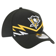 NHL Pittsburgh Penguins New Era 39THIRTY A-Frame Perforated Flex Hat - Black