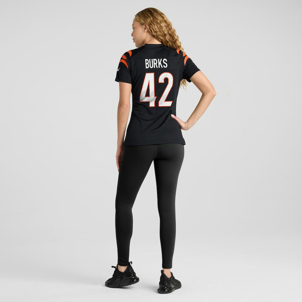 Oren Burks Cincinnati Bengals Women's Team Game Jersey Black