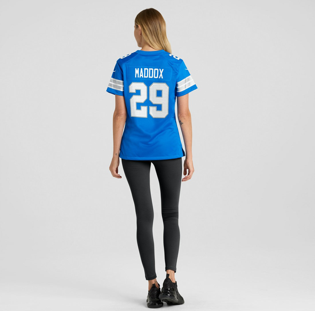 Avonte Maddox Detroit Lions Women's Team Game Jersey Blue