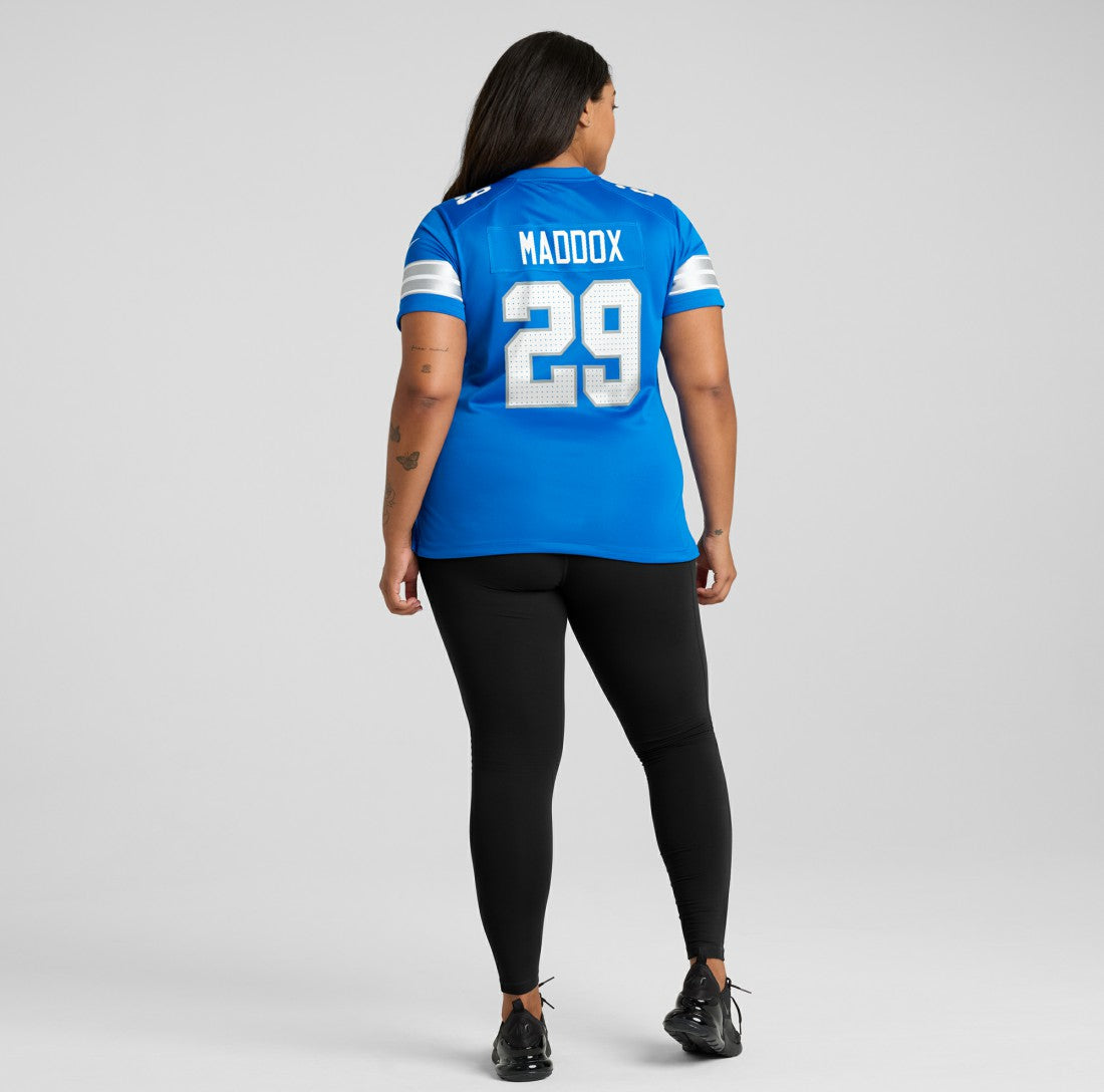 Avonte Maddox Detroit Lions Women's Team Game Jersey Blue