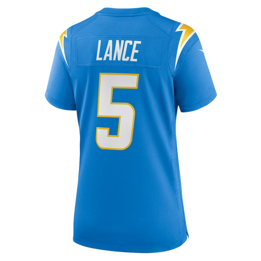 Trey Lance Los Angeles Chargers Women's Team Game Jersey Powder Blue