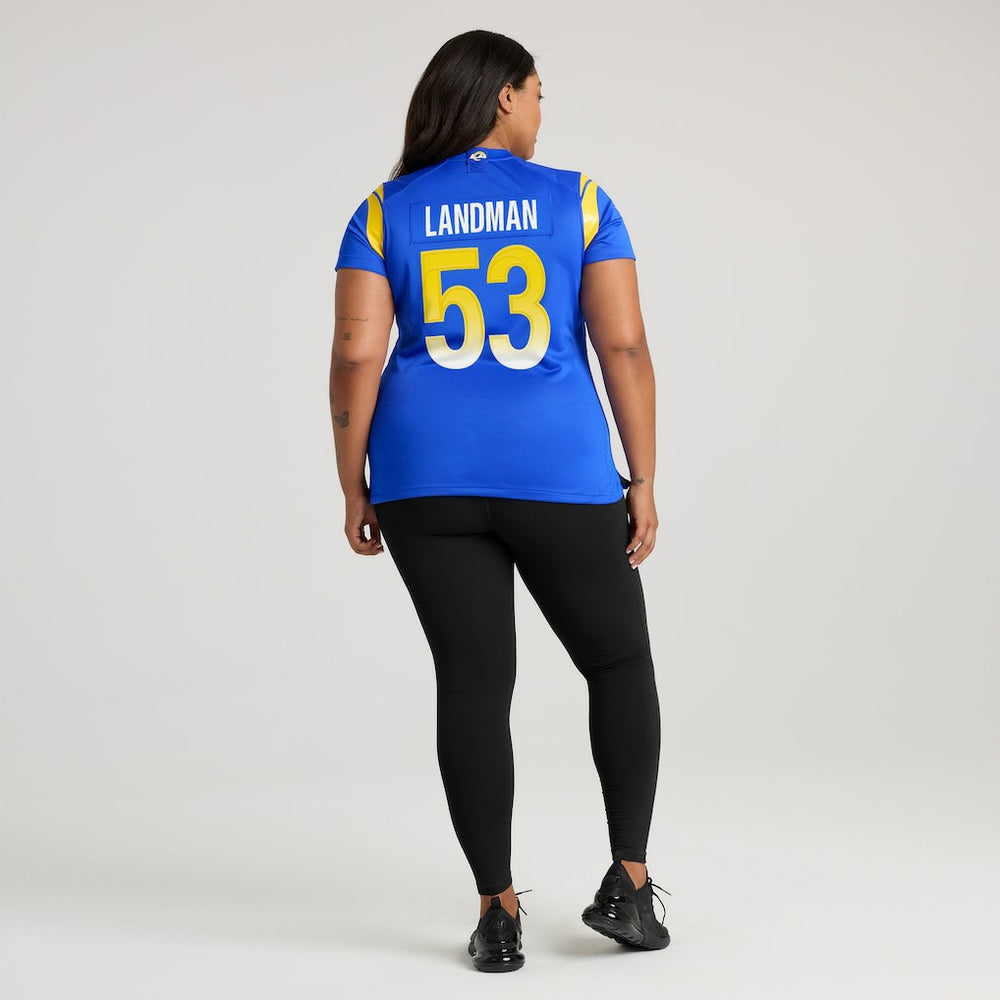 Nate Landman Los Angeles Rams Women's Team Game Jersey Royal