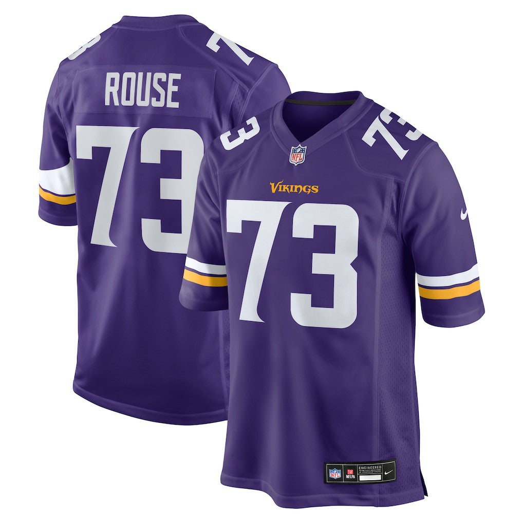 NFL Walter Rouse Minnesota Vikings Team Game Jersey - Purple