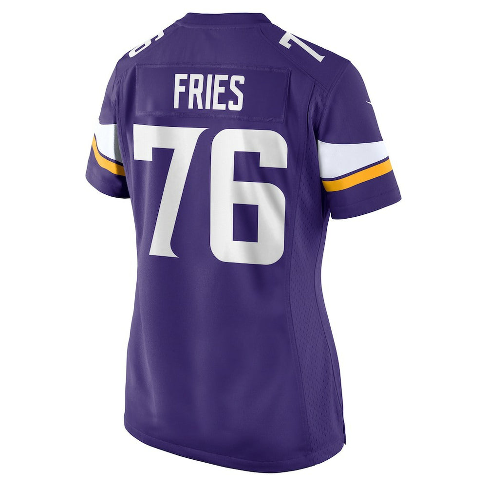 NFL Will Fries Minnesota Vikings Women's Team Game Jersey - Purple