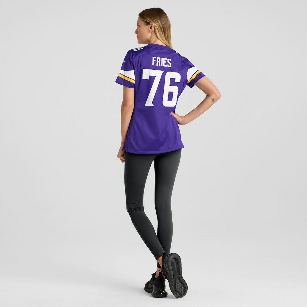 NFL Will Fries Minnesota Vikings Women's Team Game Jersey - Purple