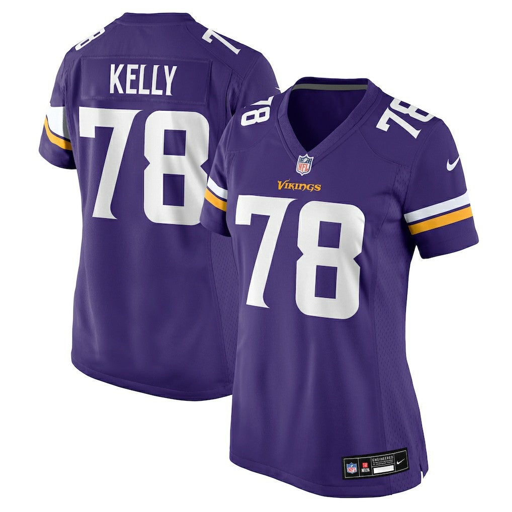 NFL Ryan Kelly Minnesota Vikings Women's Team Game Jersey - Purple
