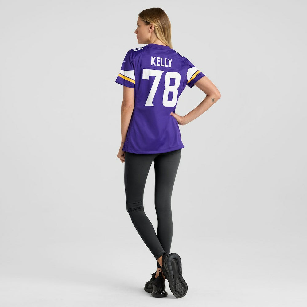 NFL Ryan Kelly Minnesota Vikings Women's Team Game Jersey - Purple
