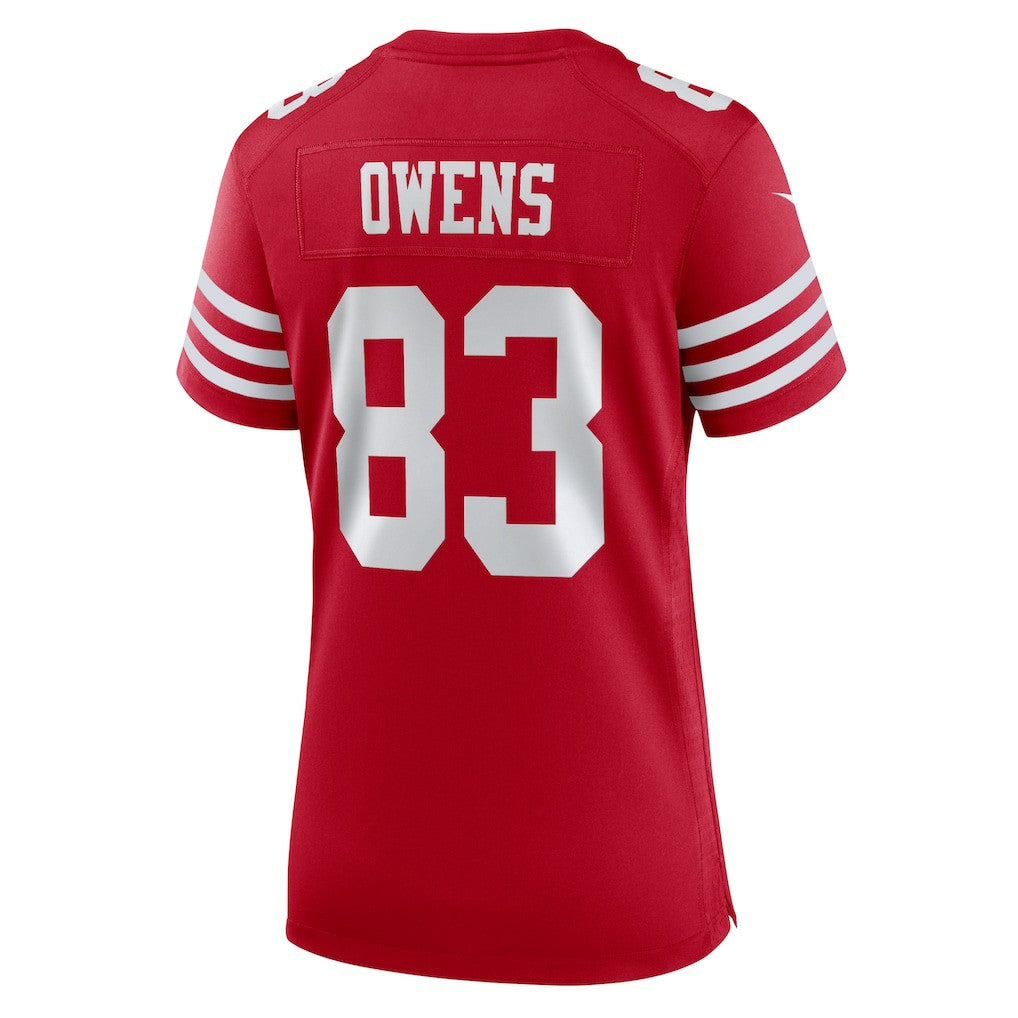 Terique Owens San Francisco 49ers Women's Team Game Jersey Scarlet