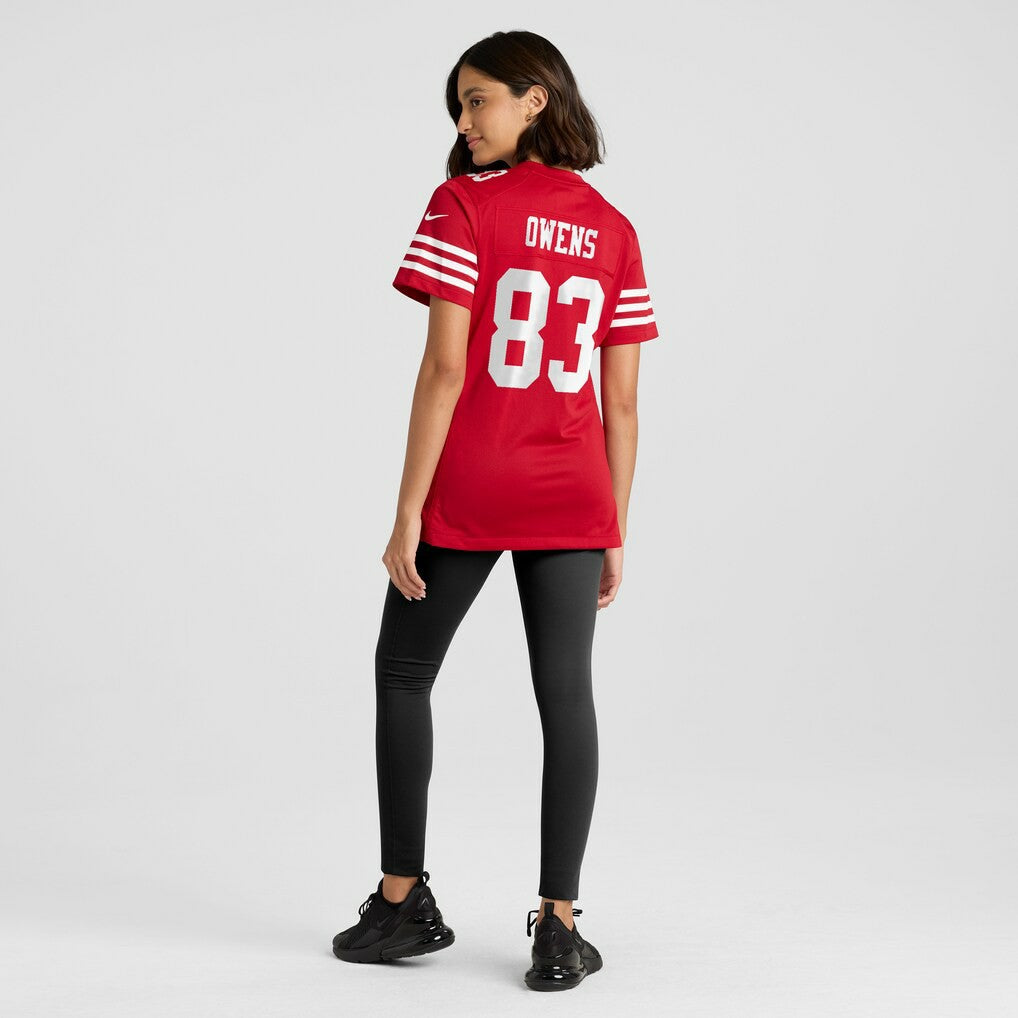 Terique Owens San Francisco 49ers Women's Team Game Jersey Scarlet